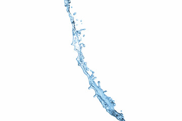 Fototapeta na wymiar Water splash isolated on white background. Clear water concept. selective focus