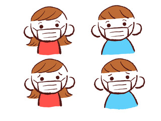 マスク 男女 カラー