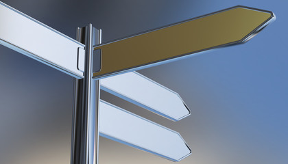 Information sign, 3d rendering