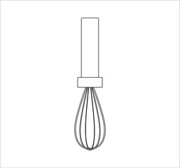 kitchen hand mixer. illustration for web and mobile design.