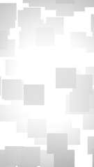 White abstract background. Misty backdrop with grey squares. 3D illustration