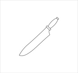 Obraz premium kitchen knife. illustration for web and mobile design.