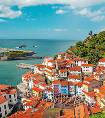Village by the sea called Cudillero. It´s situated in the north of Spain.