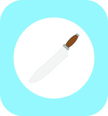 kitchen knife. illustration for web and mobile design.