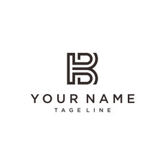 B Letter Design Vector Illustration Modern Monogram Icon. B Logo design