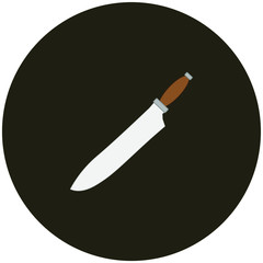 kitchen knife. illustration for web and mobile design.