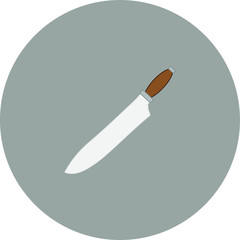 kitchen knife. illustration for web and mobile design.