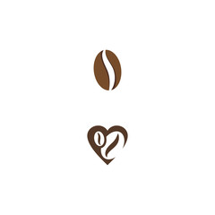 Coffee beans Logo Template vector