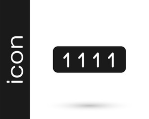 Grey Password protection and safety access icon isolated on white background. Security, safety, protection, privacy concept. Vector Illustration