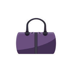 Purple round hand bag illustration. Shopping, accessory, bag. Fashion concept. illustration can be used for topics like clothing, fashion, advertisement, shopping