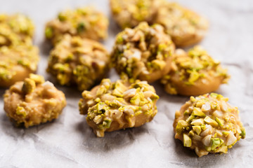 Banana cookies with nuts