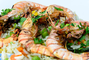 grilled shrimp on a plate