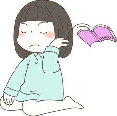 勉強しない子供（女の子）