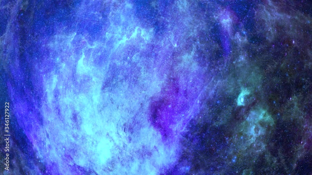 Wall mural animation view to travelling across the universe in moving