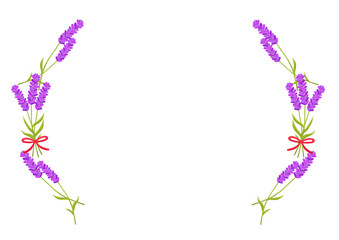 ラベンダー　フレーム　花