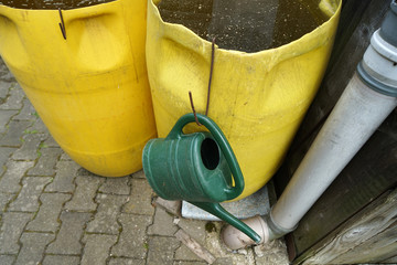 Small garden in Bavaria carefully maintained
