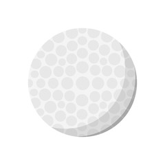 Traditional golf ball. Sports equipment, club, game. Can be used for topics like entertainment, accuracy, championship