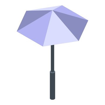 Garden umbrella icon. Isometric of garden umbrella vector icon for web design isolated on white background