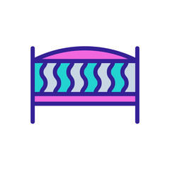 children trampoline icon vector. children trampoline sign. color symbol illustration