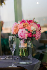 Beautiful bouquet on the table