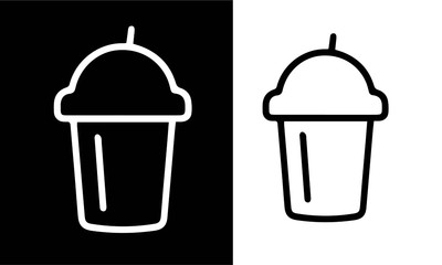  drinks regular line icons vector design 