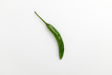 Green spicy pepper with background