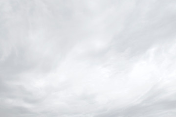 Abstract nature background of shiny white & gray puffy fluffy clouds or soft cloudscape in tropical summer or spring morning sunlight & sun rays at daylight sunshine day, purity or heaven concept