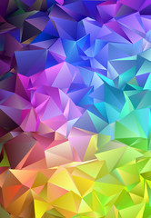 Obraz premium Abstract Low-Poly background. triangulated texture. Design 3d. Polygonal geometrical pattern. Triangular modern style