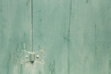 old painted door green wood rustic background