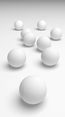 White abstract background. Lowpoly backdrop. Crumpled paper. 3D illustration