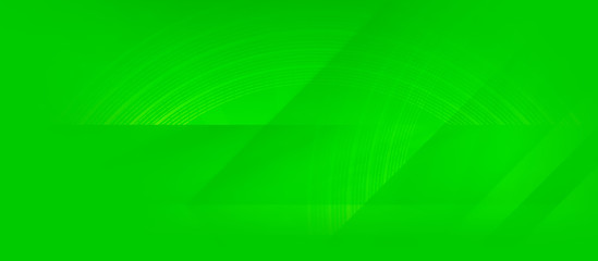 Abstract green background, wide banner