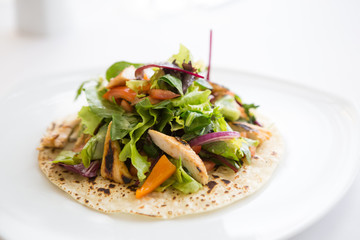 Mexican food tortilla wrap