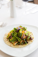 Mexican food tortilla wrap