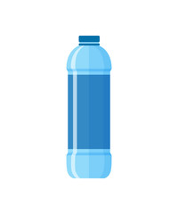 Modern water bottle illustration. Plastic, pure, drinking. Food and drinks concept. illustration can be used for topics like food, supermarket, drinking, lifestyle