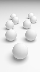 White abstract background. Lowpoly backdrop. Crumpled paper. 3D illustration