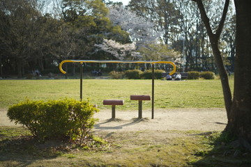 公園にあるイス