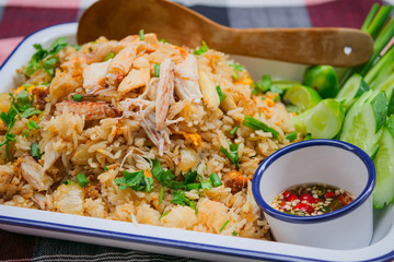 Crab Fried Rice - Fried rice thai style Asia Thailand