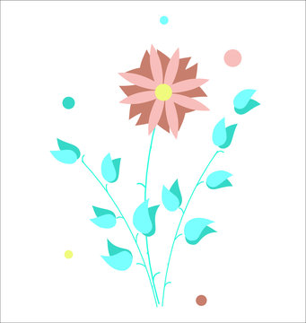 minimalistic abstract floral background