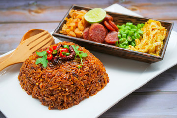 Thai food, chili paste fried rice
