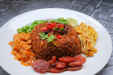 Thai food, chili paste fried rice