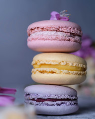 color macaroon sweet dessert 