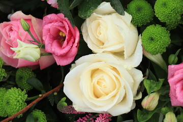 Flower arrangement for a wedding