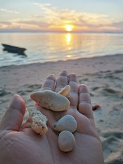 stones on the beach