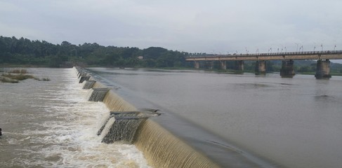 dam on the lake