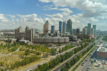 Fototapeta na wymiar Astana city, beautiful city, Astana, Spring, summer,