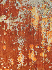 Rusty metal panel, corroded grunge metal background