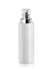 Spray bottle white isolated on white background
