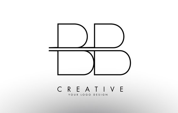 BB B Letters Logo with a simple monogram design concept.