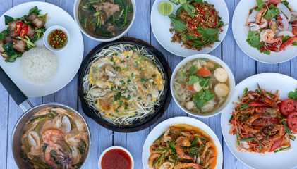 Thai Food Mixed Dishes 