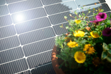 ベランダで太陽光発電